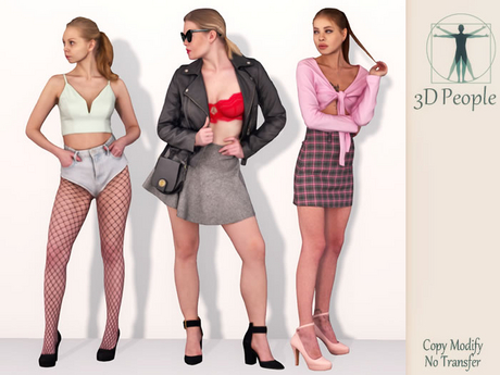 Second Life Marketplace - 3D People Sexy Girls Pack